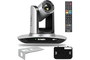 FoMaKo NDI Camera AI Auto Tracking HDMI PTZ Camera 20x Optical Zoom IP USB3.0 HDMI PTZ Camera for Church Services Worship Education, PoE 1080P60 FMK20UH NDI