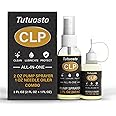 Tutuosto Gun Oil 2 oz & 1 oz Needle Oiler Gun Lubricant, Multi-Purpose Gun Oil and Cleaner – CLP Gun Oil Lubricating Kit, Cle
