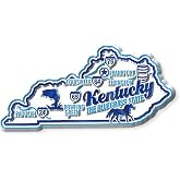 Kentucky Premium State Magnet by Classic Magnets, 3.6" x 1.8", Collectible 3D Rubber Vintage-Style Souvenirs and Gifts Made in the USA