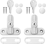 Neoteck Sash Jammer White Zinc Cast Alloy 2 pcs Sash Blocker Locks view 7