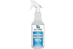 MaxTite 70% Isopropyl Alcohol (32 fl oz) - Includes Heavy-Duty Spray Nozzle - Made in USA