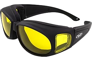 Global Vision Outfitter Padded Fit-Over Motorcycle Safety Sunglasses