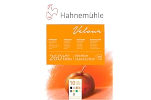 HAHNEMÜHLE Hahnemuhle Velour 260 GSM Pad - 24 x 32cm Mixed Colours