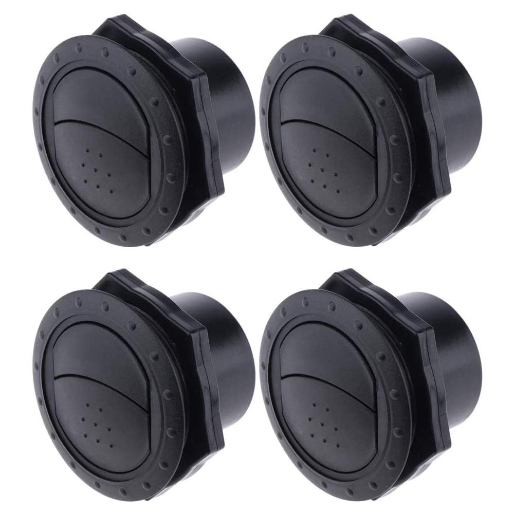 POFET 4pcs Dashboard Air Conditioning Deflector Outlet Side Roof Vent for Car RV Boats Yacht