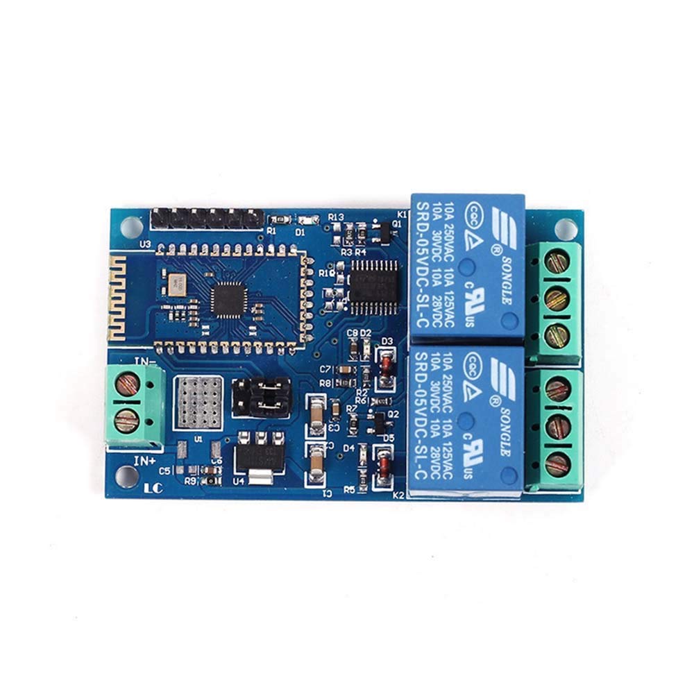 DollaTek 5V 2 Channel Bluetooth Relay IOT Smart Home app Remote Control