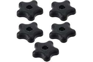 AllGIFT Threaded Knob Plastic 5/16in-18 Internal 5 Star Knobs Clamping Knobs Your Tool Kit