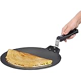 FUTURA DT-30 Dosa Tava Nonstick indian, 12-inch, Black