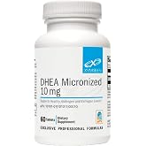 XYMOGEN DHEA Micronized, 60 Tablets | 10 mg Dehydroepiandrosterone, Androgen and Estrogen Support, Gluten-Free, Soy Free, and Dairy-Free