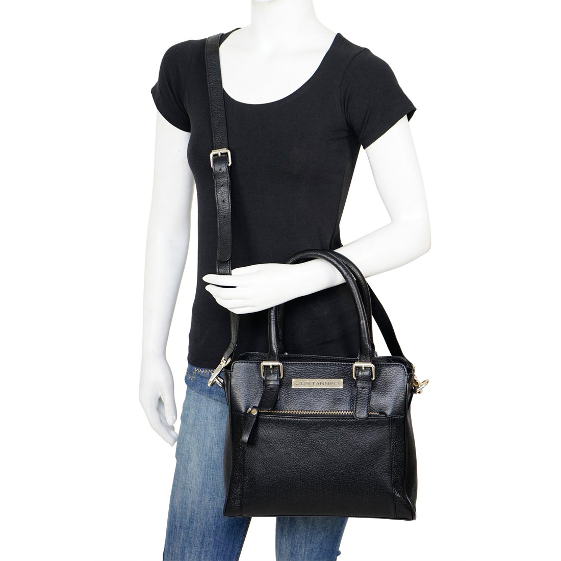 justanned women's satchel bag