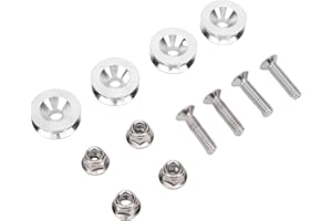 POCREATION Motorcycle Top Case Mount 4PCS Aluminum Alloy Bracket Kit with Anti Slip Pads for Universal Motorcycle Trunk Tail 