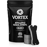 Performance Nose Strips for Breathing with Extra-Strength Tension Core (90 Count) - Oil & Sweat Proof Adhesive - Athletic Nasal Strips for Snoring & Sleeping - Black, Wide, Universal Fit