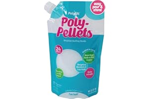 Fairfield Poly-Fil Poly-Pellets, Premium Polyester Weighted Stuffing Beads, Stuffing for Stuffed Animals, Toys, Bean Bags, Weighted Blankets, and More, 24-Ounce Bag