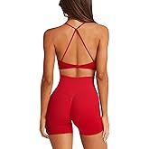 RXRXCOCO Women's 2 Piece Workout Sets Seamless Twist Back Sports Bra High Waist Butt Lifting Shorts Pilates Gym Yoga Outfits