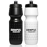 GEMFUL Water Bottle Biking BPA Free 24 Ounce 2 Pack