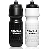GEMFUL Water Bottle Biking BPA Free 24 Ounce 2 Pack