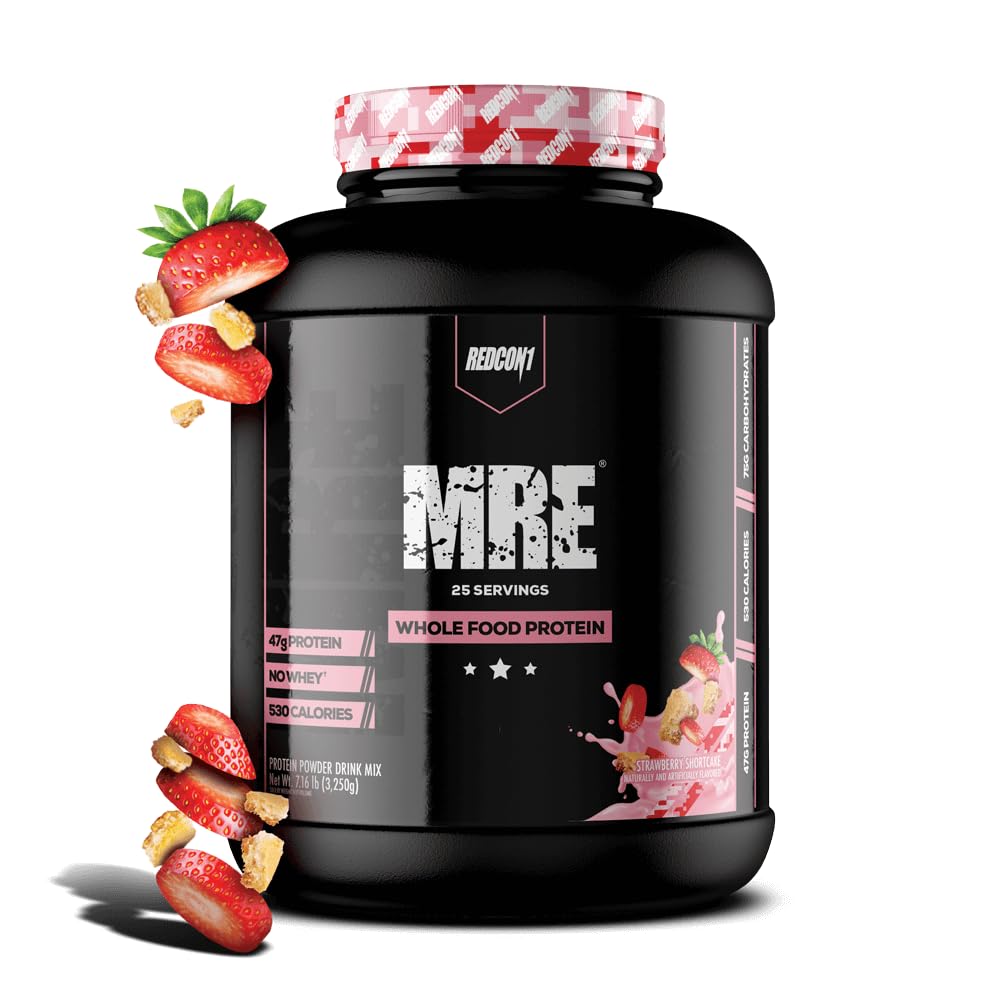 REDCON1 MRE Protein Powder, Strawberry Shortcake