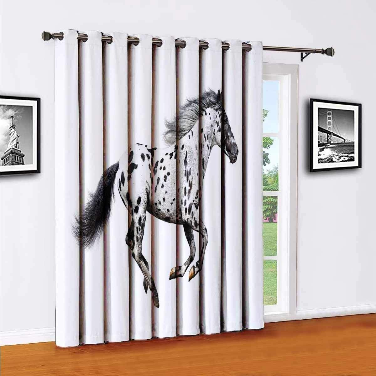 Amazon.com: Toopeek Horse Decor Polyester Blackout Curtains,Powerful