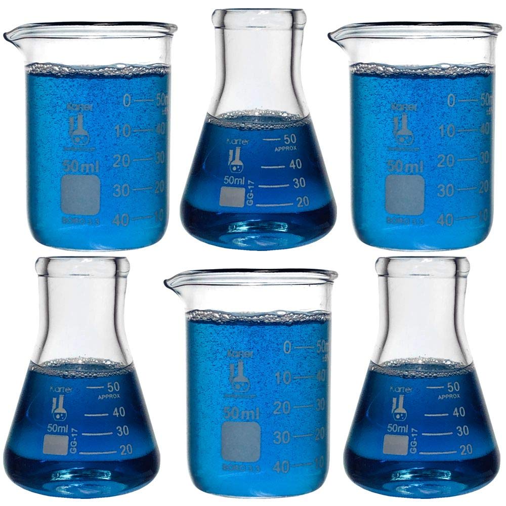 Flasks and beakers