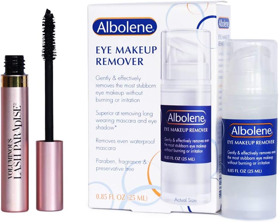 L'Oréal Paris Voluminous Lash Paradise Washable Mascara and Albolene Eye Makeup Remover