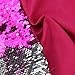Play Tailor Sequin Pillow Cover Cushion Covers 16x16in Flip Sequins Decorative Throw Pillow Case, Silver and Fuchsia
