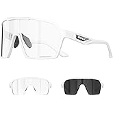 SCVCN Photochromic Cycling Glasses Men Women Clear Mountain Bike Sunglasses Sports Baseball Riding MTB S327