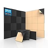 SD SODOCT 48 Pack Acoustic Foam Panels with Self