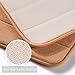 Docbear Bathroom Rug,Memory Foam Bath Mat,The Best Rugs for Bathroom,Soft Absorbent Bath Rug Non Slip Bathroom Mat,Coral Velvet Bathroom Rugs(Light Tan,Size:W17 x L24)