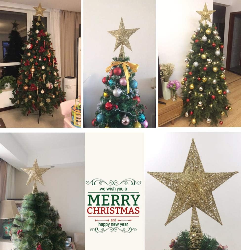 Amazon Yonik ツリートップスター クリスマス トップスター cm クリスマスツリー 星 クリスマス飾り デコレーション スター ゴールド ツリートップ おもちゃ