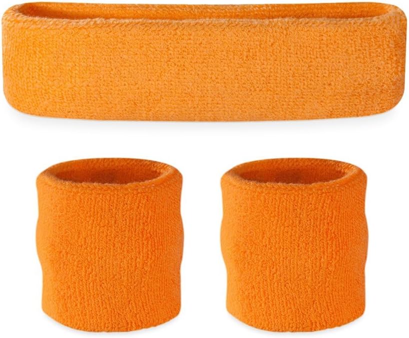 Suddora Kids Sweatband Set - Children Sport Bands - (1 Headband / 2 Wristbands)