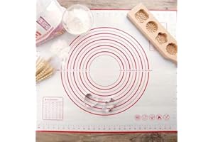 Elegant Silicone Dough Rolling Mat Large Non Stick Pastry Surface for Kitchen Baking Counter 11.8 x 15.7 Inches