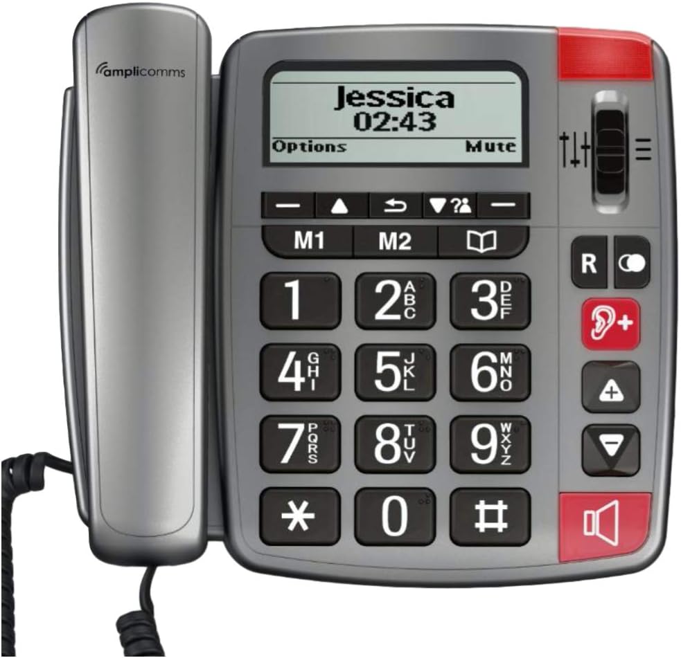 PowerTel 196 Big Button Phone for Elderly with Display