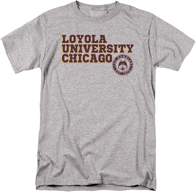 Amazon.com: Loyola University Chicago Official Block Text Unisex Adult ...