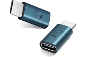 Duttek USB C Data Blocker, USB C Male to Female Sync & Charge Protector Adapter for iPhone 15/14/13 Pro, Samsung Galaxy, iPad