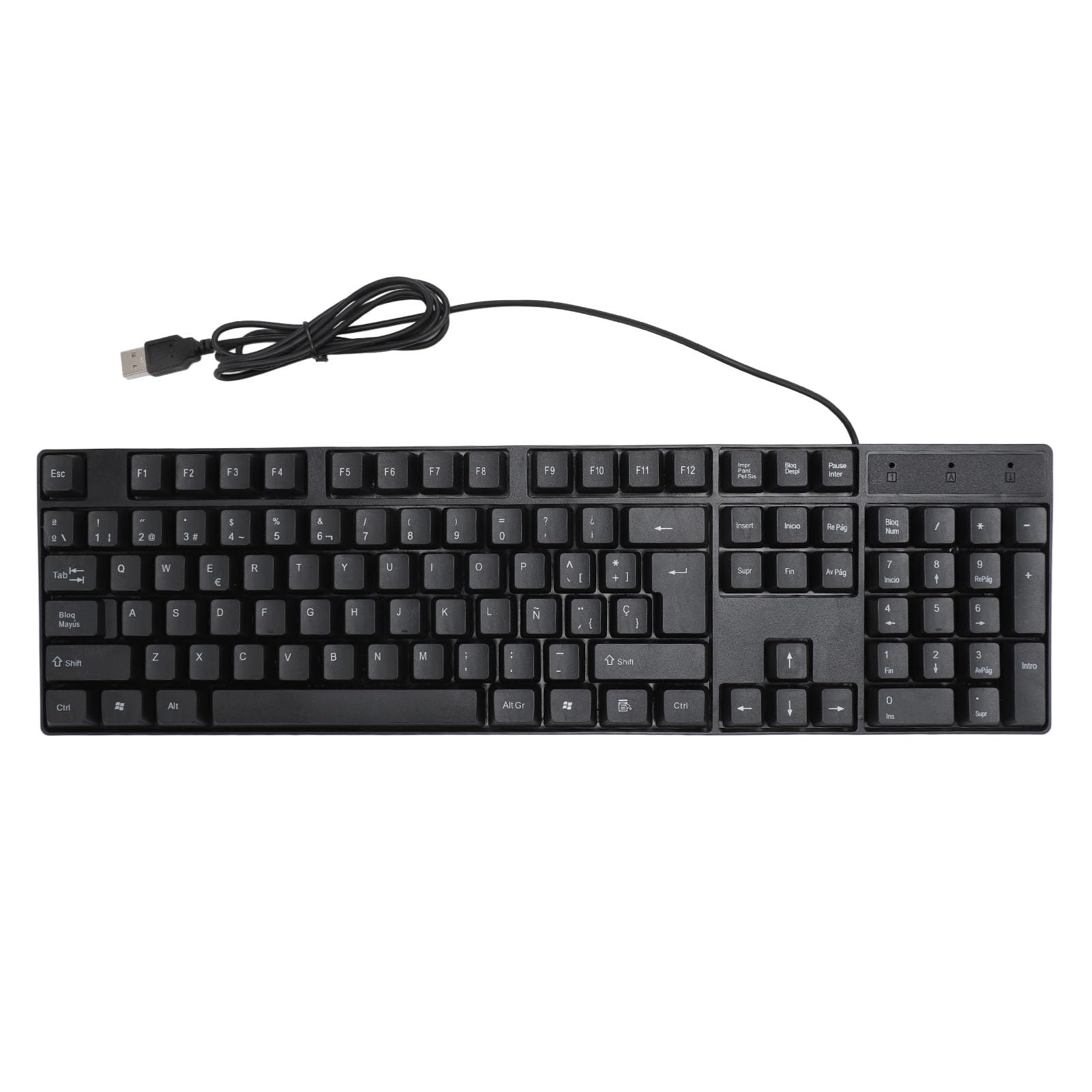 Photo 1 of 104 Keys Minority Language Keyboard, Ergonomic Design, USB Wired Gaming Keyboard with Convenient Connection, ABS Material for Desktop Laptop Computer Universal, 4.9ft