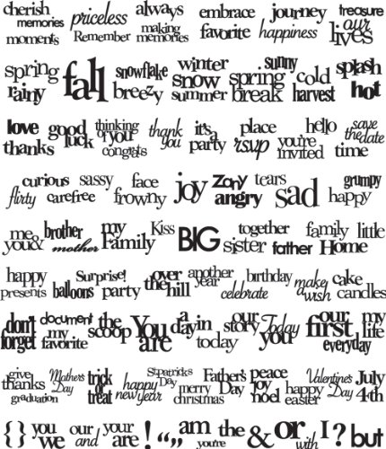 MAKING MEMORIES Slice Design Card, Words and Expressions