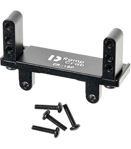 Hot Racing TTX24A01 Aluminum Servo Mount Set For Losi 2WD 22S RC Car - CNC 6061-T6 Black