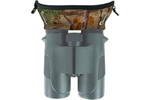 SLICKER Bino Bandit - Water-Resistant Binocular Eyeshields to Block Glare and Reduce Eye-Strain- Alpine Mountain Camo