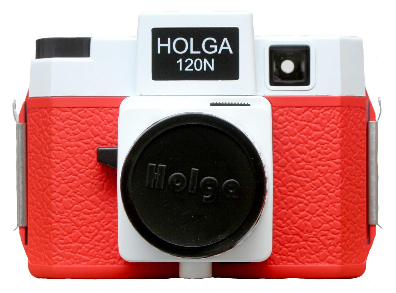 Holga 120N White Top Red Body 120 Format Film Camera