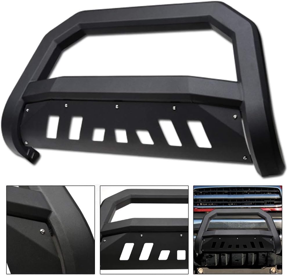 VXMOTOR for 1999/2000-2006 Toyota Tundra ; for 2001-2007 Sequoia - Matte Black AVT Edge Bold Series Bull Bar Brush Push Front Bumper Grill Grille Guard