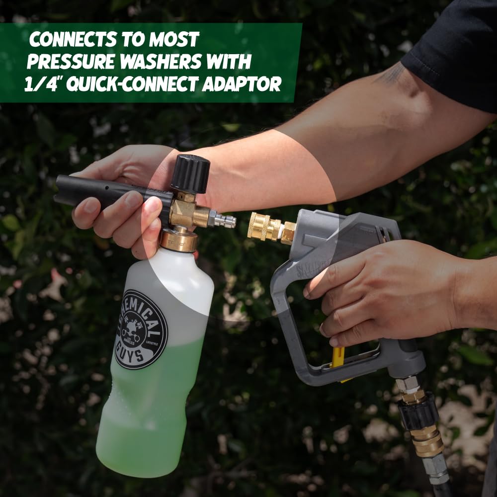 Chemical Guys EQP_310 TORQ Professional Foam Cannon Max Foam 8, (Great for Cars, Trucks, SUVs, Motorcycles, RVs & More) 32 oz Bottle