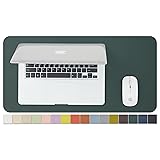 Compact Leather Desk Mat - Small Non-Slip PU Desk