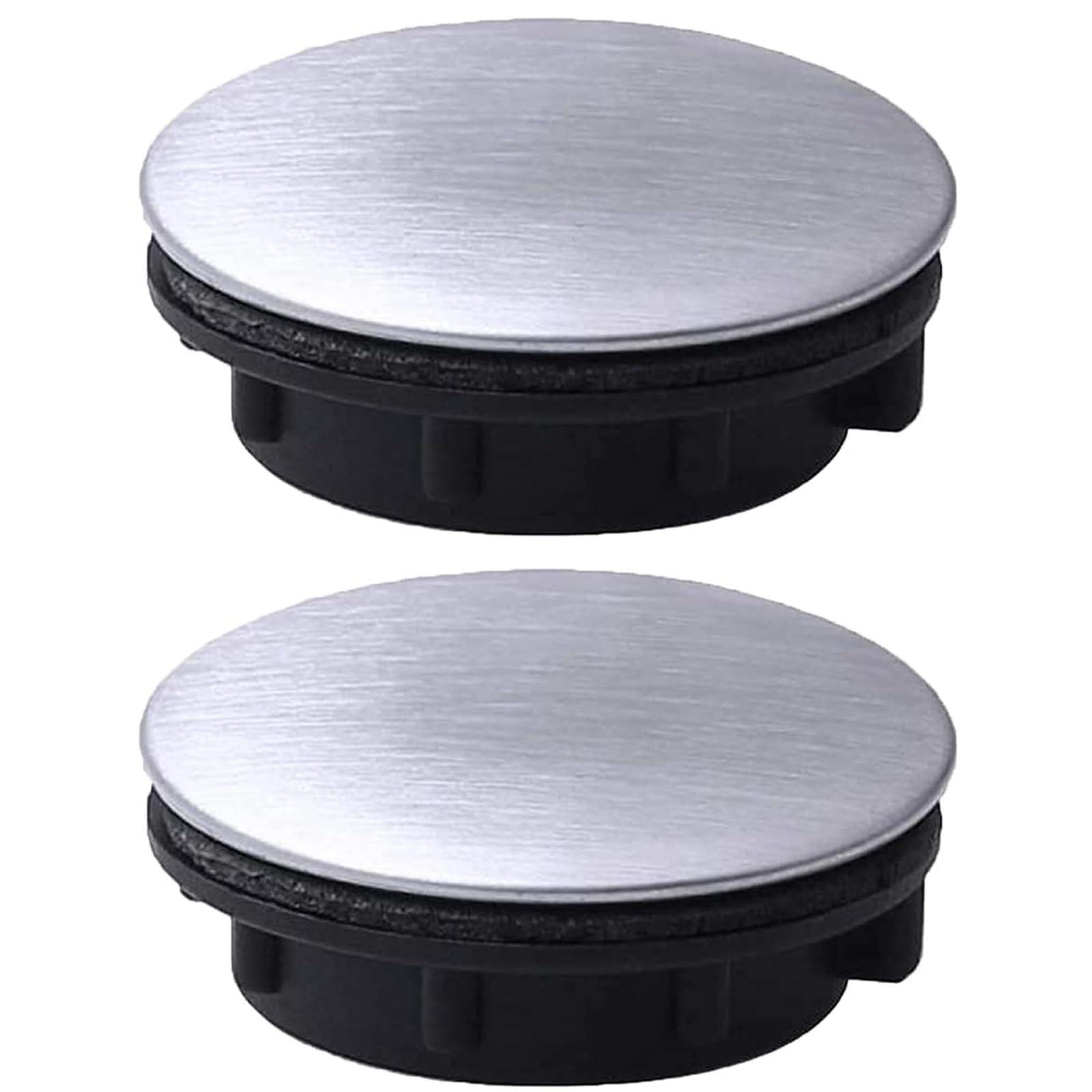 2Pcs Stainless Steel Sink Hole Covers, Faucet Hole Cover Plate for 1.1-1.57 inch (28-40mm) Mounting Holes, Blanking Plug for Kitchen & Bathroom Sinks