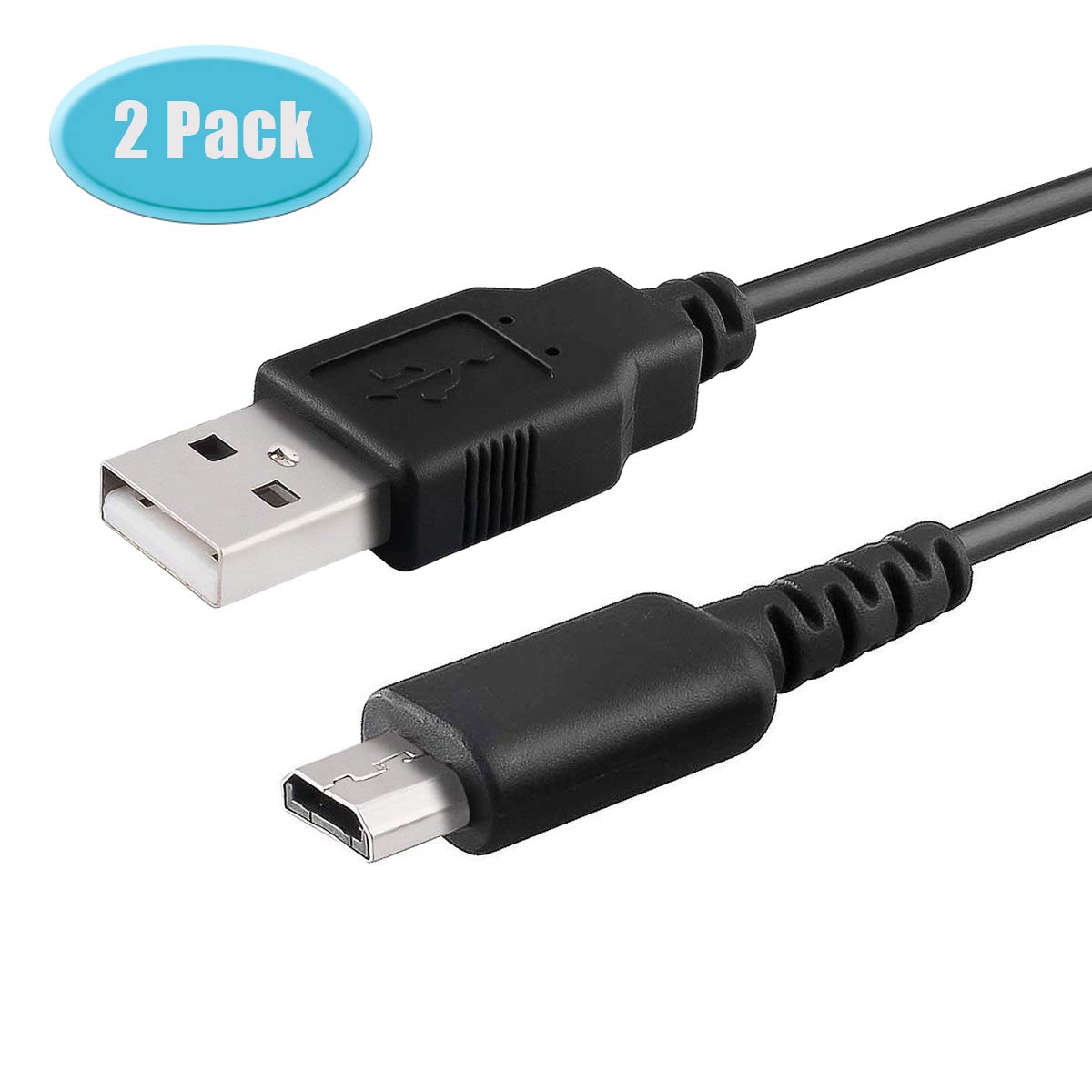 DS Lite Charger Cable 2 Pack 6amLifestyle 1.2M USB Power Charging
