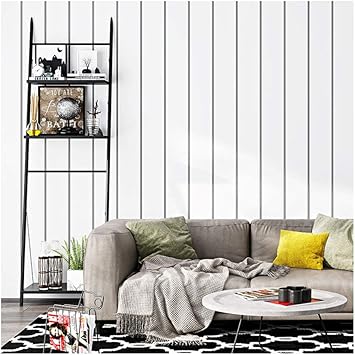 Yjz Moderne Einfache Art Schwarz Weiss Tapete Nicht Gesponnener Streifen Ausgangsdekor Tapete Fur Wohnzimmer Schlafzimmer Und Fernsehhintergrund 1pcs Amazon De Kuche Haushalt
