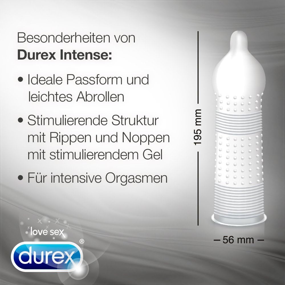 Durex Intense Orgasmic Condoms, 1 count (Pack of 10) - Image 3