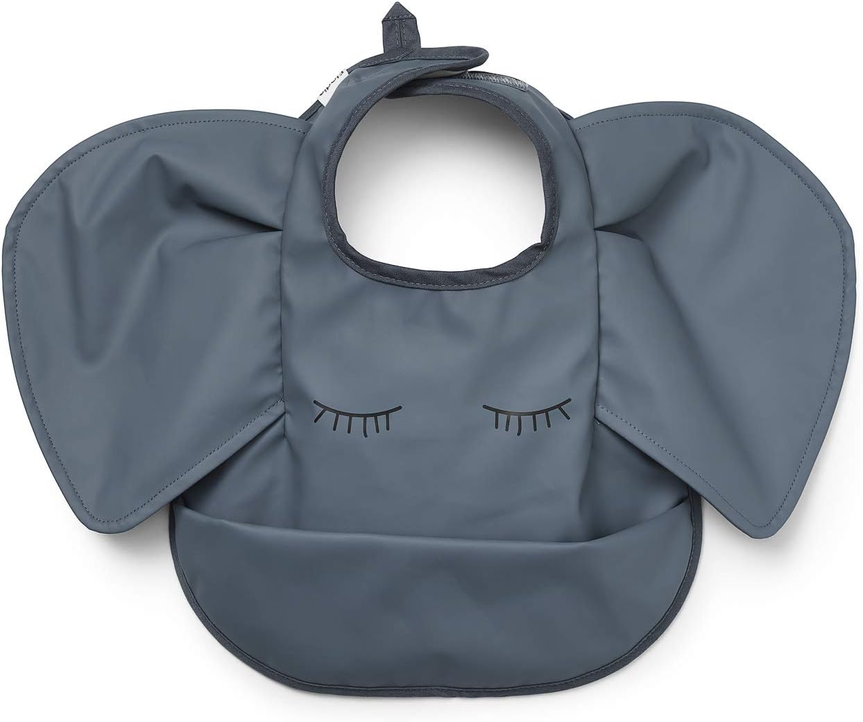 Elodie Details Baby Feeding Bib for Toddlers Waterproof Scandinavian Design - Humble Hugo, Blue