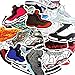 CHengQiSM Sneakers Stickers 100pcs Laptop Cool Not Repeating Sneakers Decals for Laptop,Cars,Motorcycle,Bicycle,Luggage,Graffiti,Skateboard Stickers Hippie Waterproof for Kids Adult Wall Decor