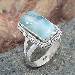 925 Sterling Silver Ring For Women & Girls Larimar