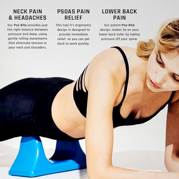 PSO-RITE PSOAS MUSCLE RELEASE TOOL – MADE IN USA, PATENTED DEEP TISSUE MASSAGE DEVICE FOR YOUR BACK, HIP FLEXOR & TRIGGER POINT RELIEF, NIGHT BLACK