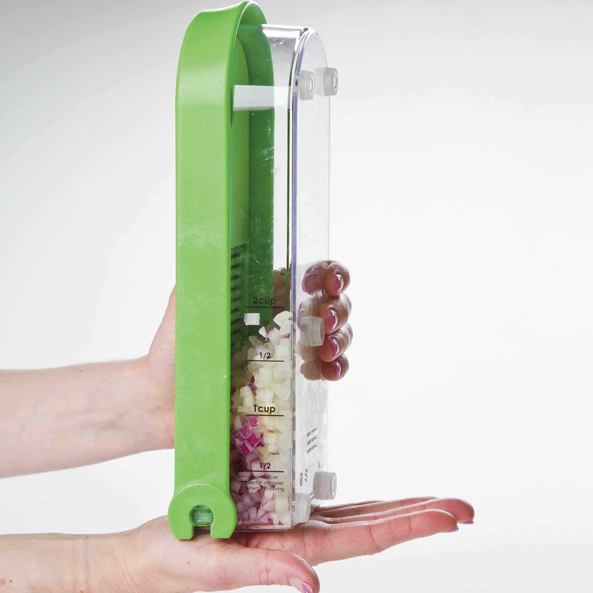 PrepWorks Onion Chopper – Green/White, Standard, for Quick and Easy Dicing and Chopping